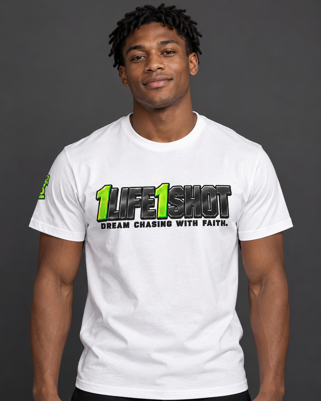 Classic Tee – White — AI model preview