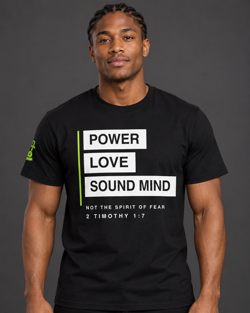 2 Timothy 1:7 Tee — AI model preview