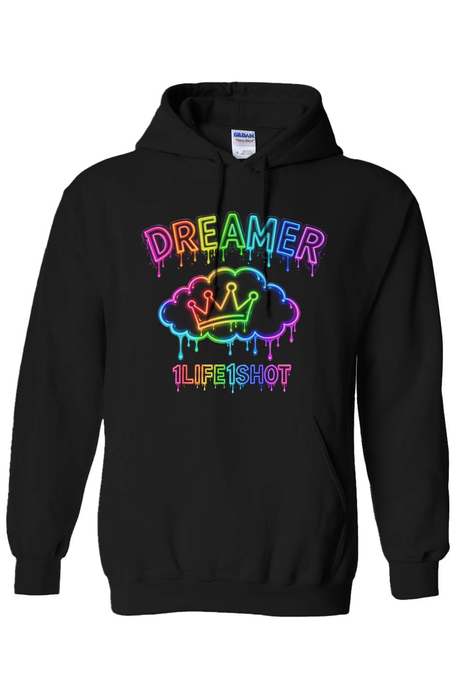 1Life1Shot Neon Dreamer Hoodie