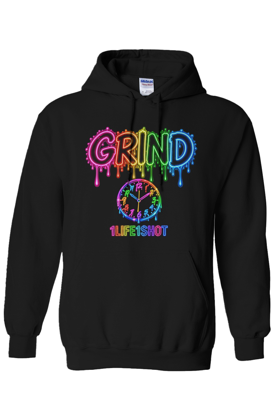 1Life1Shot Neon Grind Hoodie