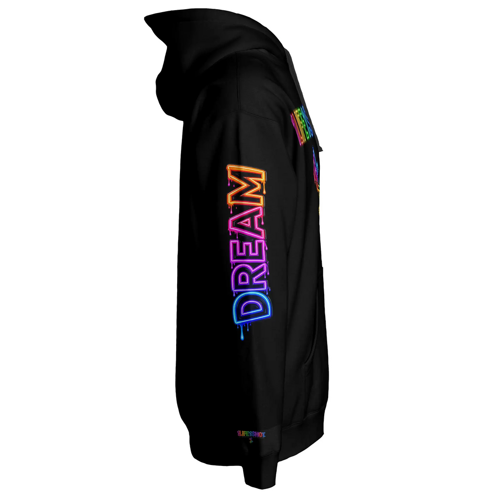 1Life1Shot Neon Dream Chaser Hoodie