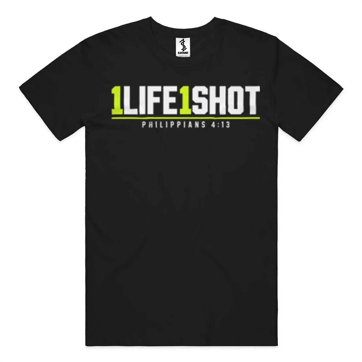 1Life1Shot Philippians 4:13 Tee