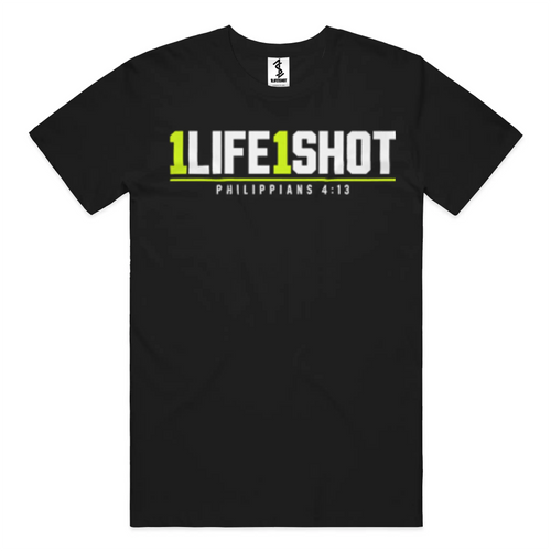 1Life1Shot Philippians 4:13 Tee
