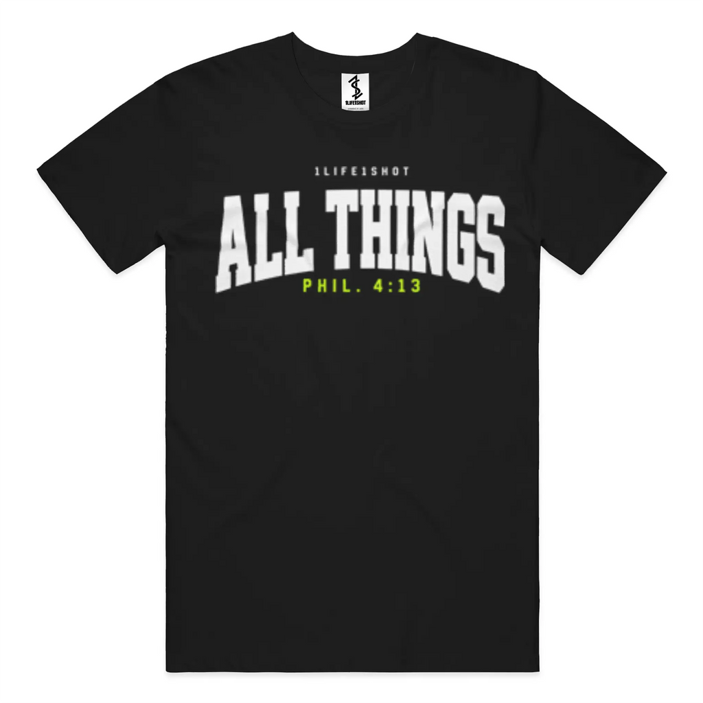 1Life1Shot Philippians 4:13 Tee