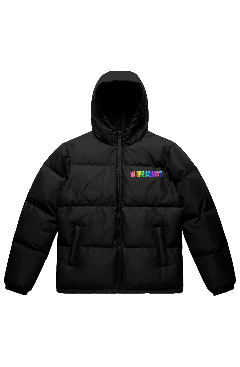 1Life1Shot Hooded Puffer Jacket